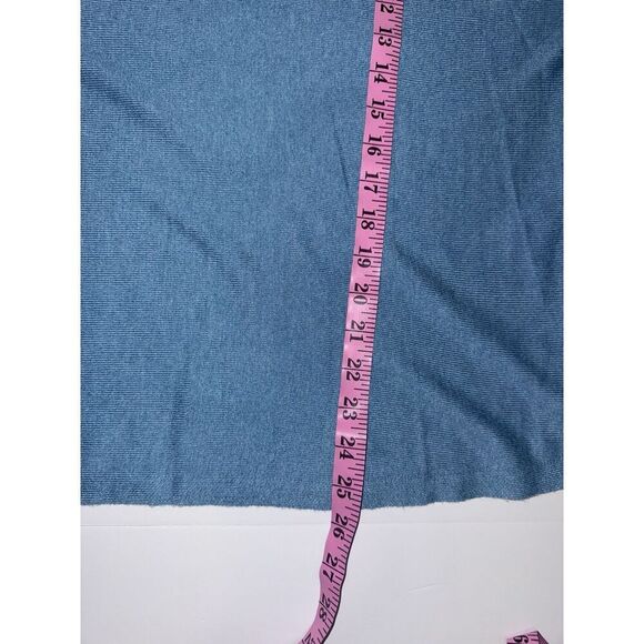 Chicos 2 Cashmere Blend Sweater Soft Cozy Boat Neck Dusty Blue Classic 12/14 Lg - Picture 11 of 13